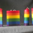 Regenboogkaars div. modellen;Hart ,Hoefijzer,Rond.€ 4,50 Vlag 18 cm, € 9,50