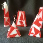 mozaiek! rood wit zwart wit, piramide 3,50, 4,50, oblisk € 5.00 , blok € 6,50